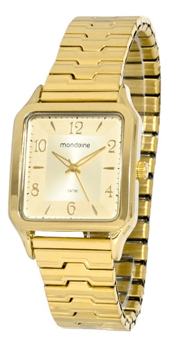 Relogio Mondaine Feminino Quadrado Social Pulseira Elastico