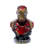 Busto Iron Man Damage  Vingadores Estátua Em Resina 16 Cm