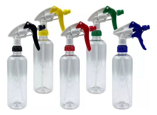 Botella Plastico 500 Ml Atomizador Uso Rudo Industrial X 5