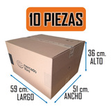 Caja De Cartón E-commerce Mercado Libre 59x51x36cm 10 Piezas