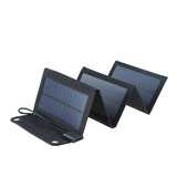Cargador Solar Portátil De 15w Con Puerto Usb Plegable