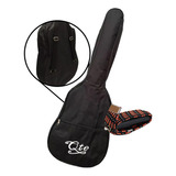 Funda De Guitarra Criolla Clasica Mochila Simple Negra 