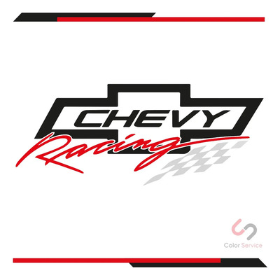 Calcas Sticker Chevrolet Chevy Racing De 22x10cm 1pz
