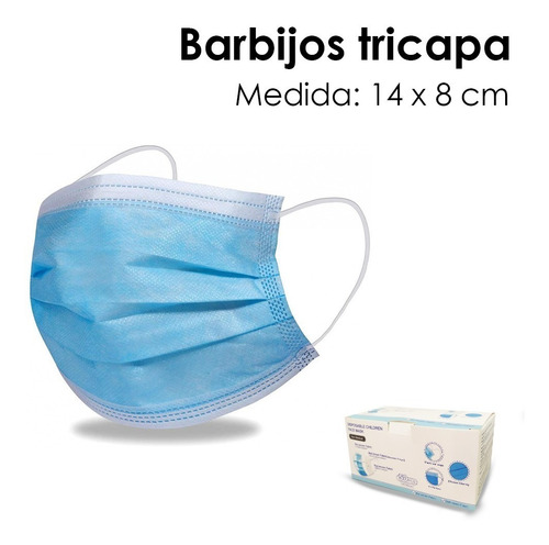 Barbijos Tricap Descartables - Caja X50 - Maxima Calidad