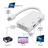 Mini Display Port (thunderbol) 3 En 1 A Vga-hdmi-dvi 