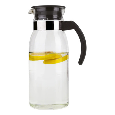 Jarra Vidrio Aurora Drink Lab Asa Negra 1L Boca Ancha Incluye Tapa Transparente | MercadoLibre