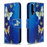 Funda Con Tapa Tipo Cartera Bf68 Para Huawei Nova 5t/honor 2