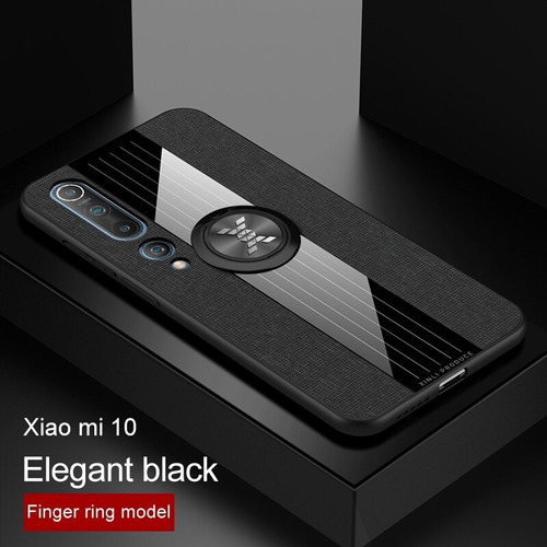 Funda Para Xiaomi Mi 10 Pro Paño Duro De Lujo Con Soporte De