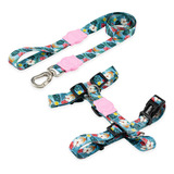 Kit Para Cachorros Grande Porte Guia + Peitoral H Sunny Rose