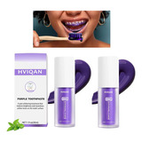 2 Peças De Branqueador De Dentes Roxo, Creme Dental Corre