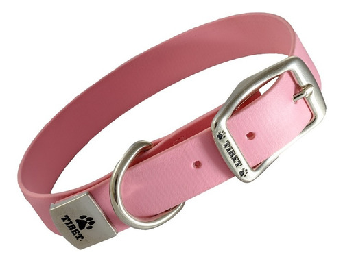 Collar Rosa Mascotas Cinta Biothane Mate Tibet 20pg X3/4pg