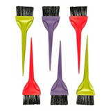 Pincel Tintura Grande Color Cabello Peluqueria X 6 Unidades