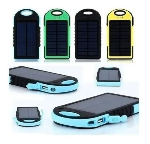 Bateria Externa Cargador Portatil Solar 22000 Mah Linterna