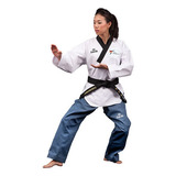 Dobok New Poomsae Daedo Teakwondo Feminino Aprovado Wt