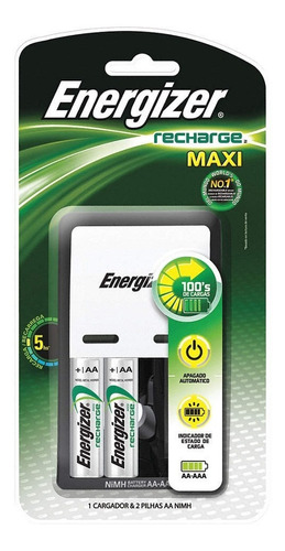 Cargador Pilas Recargables Maxi Energizer Aa Aaa C/ 2 Aa Rec