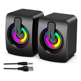 Altavoces Para Computadora Pc Sound Box Rgb Hifi Stereo