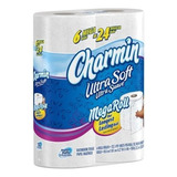 Papel Higiénico Ultra Suave Charmin 6 Mega Rollos U003d 24 