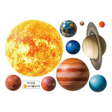 Adhesivo De Pared Solar System Planet, Decoración De Fondo
