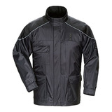 Chaqueta Impermeable Negra Para Hombres