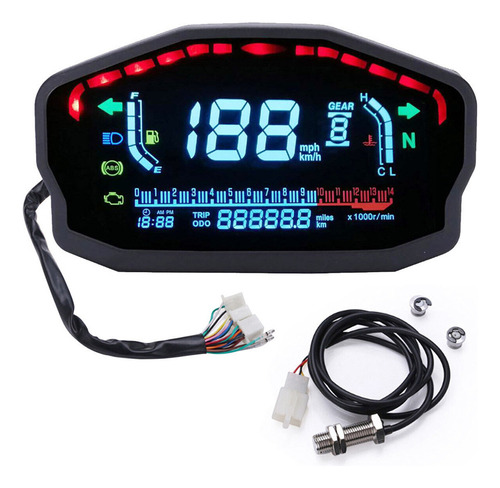 Painel Digital Universal Barato Lcd De Racer Da Motocicletaa