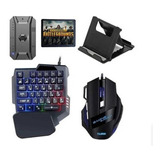 Kit Gamer Rgb Para Tu Celular 5 En 1 Teclado Mouse