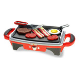 Plancha De Cocina Juguete Con Sonido Kitchen Series Color Rojo