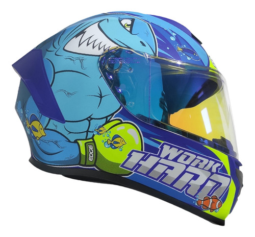 Casco Integral Edge Frankie Shark Diseo Mate Visor Espejo Foto 3