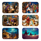 Manteles Navideños Individuales Del Nacimiento De Jesús