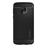 Funda Spigen De Lujo Rugged Armor Para Moto G6 Color Black