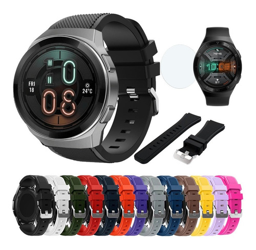 Kit 3 Correas Deportivas Sport Para Huawei Watch Gt2e + Mica