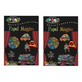 Papel Mágico Magic Paper Colorir Terapia 10 Folhas 2 Bastão
