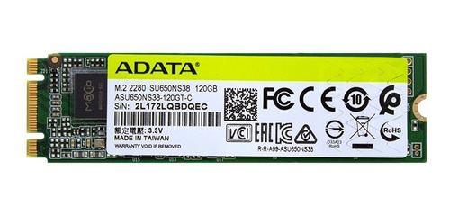 Ssd 120gb M.2 2280 Sata 6gb Adata Ultimate Su650 Pc E Laptop