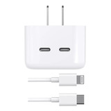 Cargador Carga Rápida 50w Tipo C Lightning Para Mac, Apple