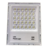 Refletor Led Smd 50w Ip67 Branco Quente 3000k