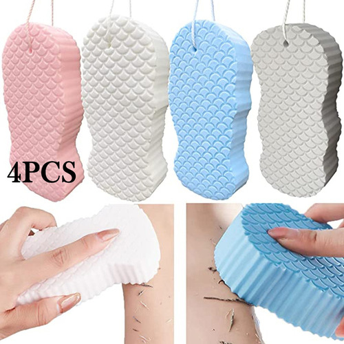 Pacote De 4 Esponjas De Esfoliação Corporal Es Body Sponge S