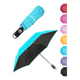 Paraguas Compacto Pequeño De Viaje Para Mochila Y Coche Con 