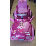 Auto A Batería Barbie De Niña. Usado.