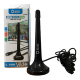 Antena Digital Tv Interna Cabo 3mt Amplificada Hdtv Uhf Vhf