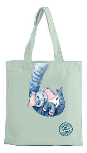Bolsas Reutilizables Tote Bag Shopping Bag Elefante Bebe