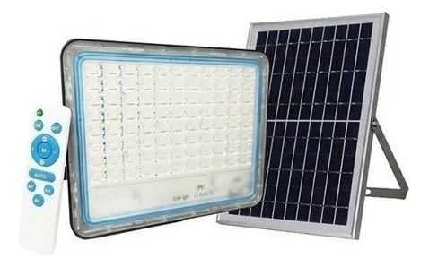 Refletor 200w Placa Solar Jortan Led + Controle Ip66 Bivolt