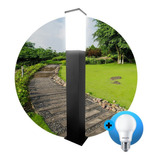 Farol Lampara Piso Sendero Exterior Jardin G900 + Foco