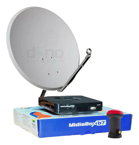 Kit Receptor Digital Century Midiabox - Antena / Lnbf Ku