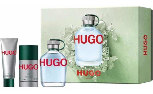 Hugo Boss Cantimplora Edt 125ml + Sg 50ml + Deo 75ml Estuche