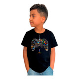 Camiseta Infantil Vídeo Game Vintage