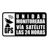 Sticker Calcomanias Automovil Unidad Monitoreada Via Satelit