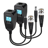 Vimvip Hd-cvi / Tvi / Ahd Video Balun Pasivo Con Conector De