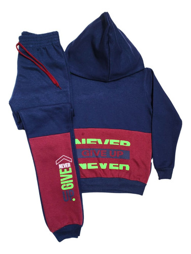 Conjunto Moletom Infantil Masculino Premium 4 Ao 16 Anos Nev