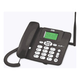 Telefone Celular Fixo Quad Band Dual Chip Preto Proeletronic Cor Preto