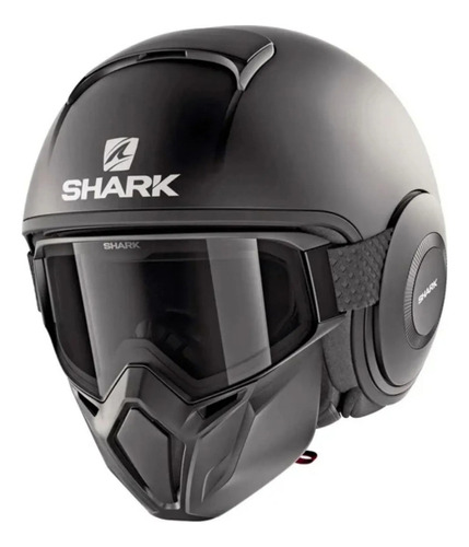 Capacete Shark Street Drak Blank Mat Kma