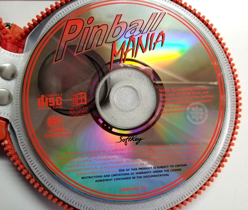  Pinball Mania Juego Cd Retro Gaming Softkey 1995 Pc: Dos 